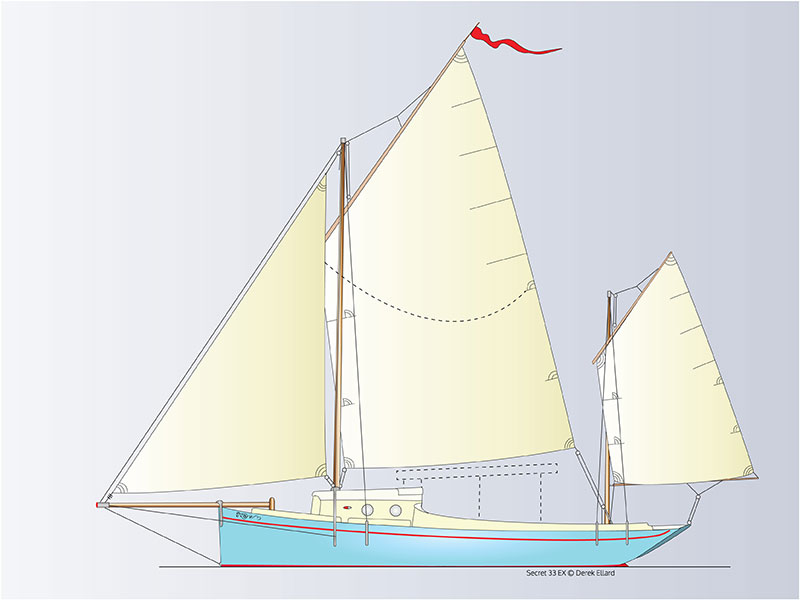 Secret 33 EX lug yawl